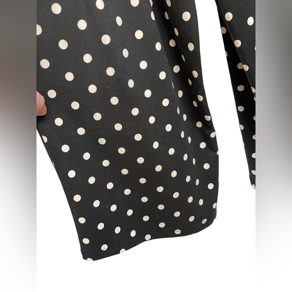 New boutique black jumpsuit with white polka dots medium - Picture 6 of 6